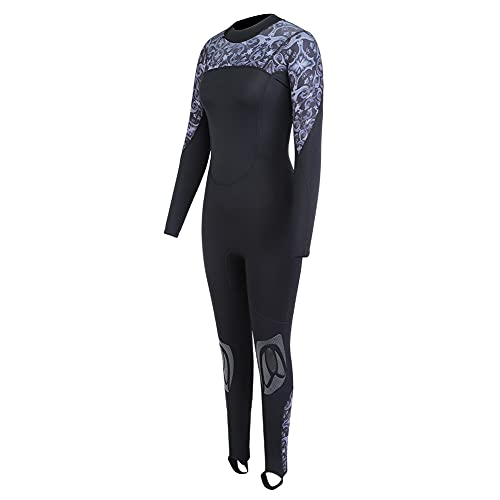 Traje de baño de una pieza 3mm talla S para hombres y mujeres con cremallera en la espalda