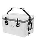 VEVOR Portable Cooler, 26 QT Hard Cooler with Ice Retention, Heavy-Duty Handles and Strap, Lightweight Rigid Material Insulated Portable Cooler, Suitable for Family Picnics and Short Trips