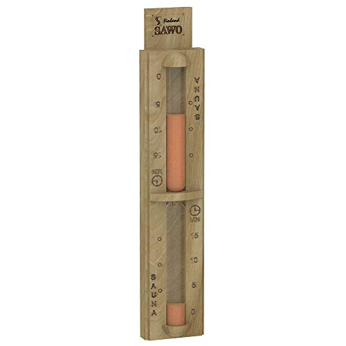 Finnish Sauna and Spa Wooden Hourglass Sand Timer 15 Minutes Natural Cedar Wood