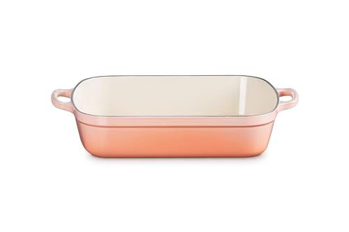 Image of Le Creuset Enameled Cast Iron Rectangular Roaster, 5.25 qt., Peche