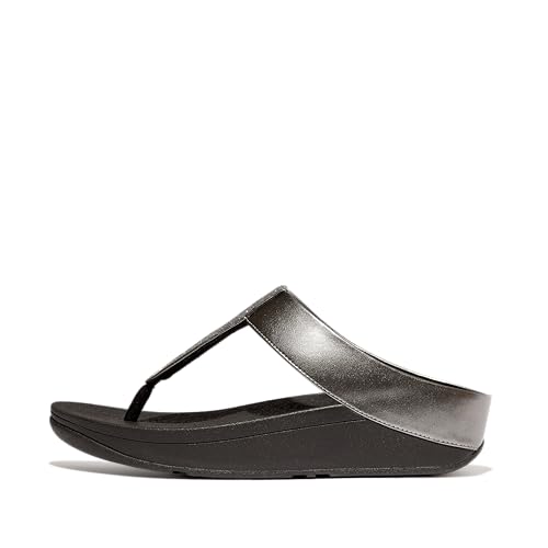 Image of FitFlop Women's FINO Glitterdust Metallic Toe Post Flip Flop Sandal