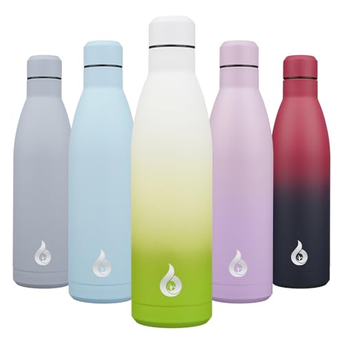 Image of BJPKPK 25oz Insulated Stainless Steel Water Bottles Reusable Metal Travel Sports Water Bottle Keep Cold and Hot,Elegant Green