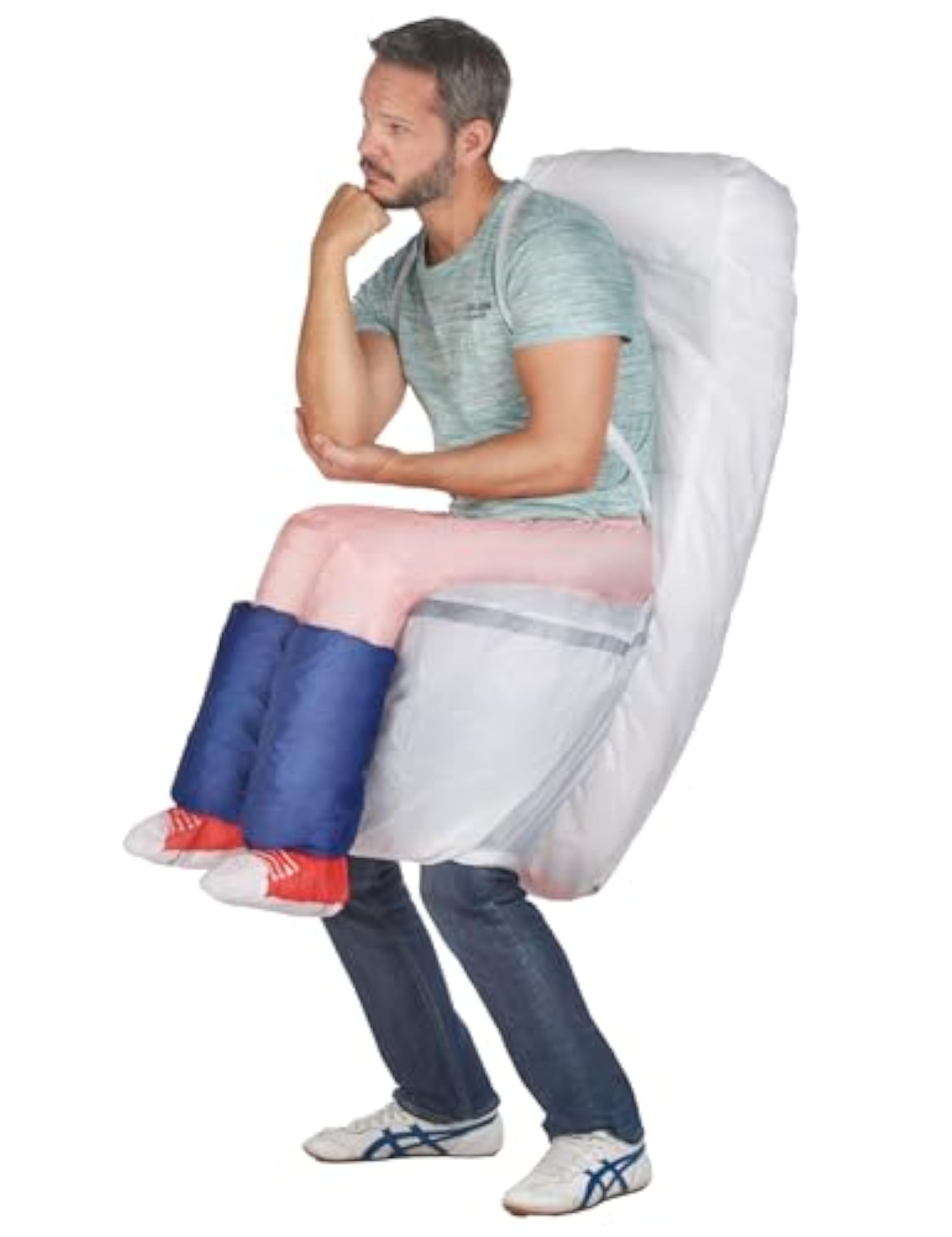 DEGUISE TOI Disfraz divertido de retrete hinchable - adulto