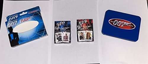 Secret Bond 007 British Agent Vinyl Pop! Movies James Figure Blofeld Villain Bundled With Spy Who Loved Me Jaws + Movie Tin Plating Cards Silver Screen Tin Display 3 Items #TOP3