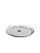 King International Stainless Steel Plates, Stainless Steel Round Dinner Plate Set of 6 pieces-30 cm, Stainless Steel Dishes, Dinner Plates, Camping Plates Set, Stainless Steel Dinner Plates