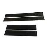 Adhesivo De Fibra De Carbono Para Talón De Coche,Asudaro 4 Piezas Adhesivo Para Protección De Talón De Fibra De Carbono Tira De Protección Del Umbral Talonera Universal Para Coche