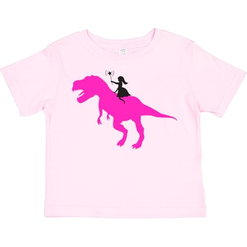 inktastic Princess Riding Her T-Rex Toddler T-Shirt