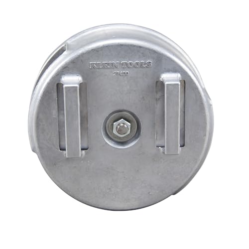 Klein Tools 27400 Tiewire Reel, Lightweight Aluminum, Left Handed and Right Handed with Rewind Knob