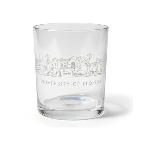 University of Florida 16 oz DOF Rocks Glass Barware- Unique