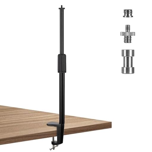 TARION Cámara Brazo articulado Soporte Abrazadera de Mesa trípode trípode de Mesa Ajustable con Adaptador de Tornillo de 3/8"a 1/4" (Desk-L) | Ya disponible en tu tienda friki favorita! En mundofriki.es!