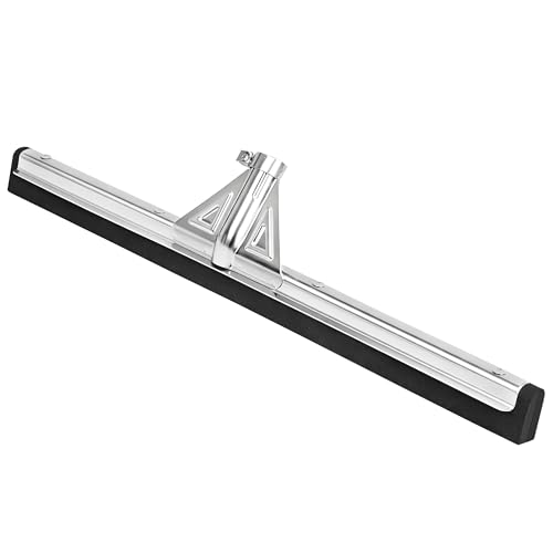 DSV Standard Heavy-Duty Floor Squeegee 22 Double Foam Rubber Blade Garage Squeegee Taper Pole Connection - Handle Sold Separately for Tiles Concrete and Asphalt