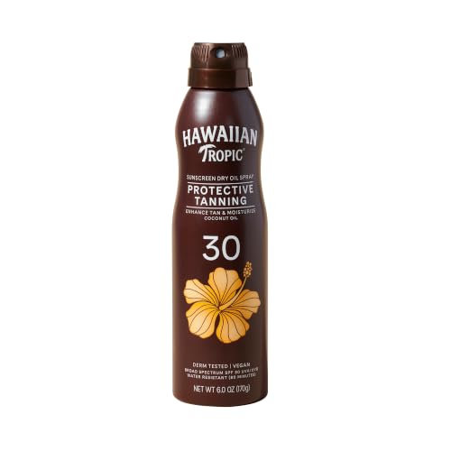 Image of Hawaiian Tropic Protective Tanning Pump Lotion SPF 30, 6 Ounce