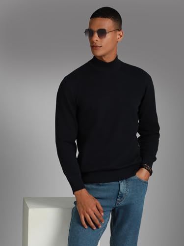 Image of HIGH Star Men's Cotton High Neck Sweater
