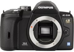 OM SYSTEM OLYMPUS Evolt E510 10MP Digital SLR Camera with CCD Shift Image Stabilization (Body Only)