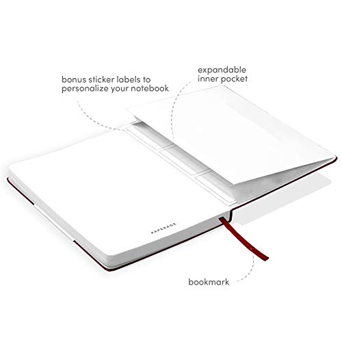 Paperage-Lined-Journal-Notebook-Hard-Cover-Medium-57-X-8-inches-100-gsm-Thick-Paper-Use-for-Office-Home-School-or-Business-Burgandy-Ruled
