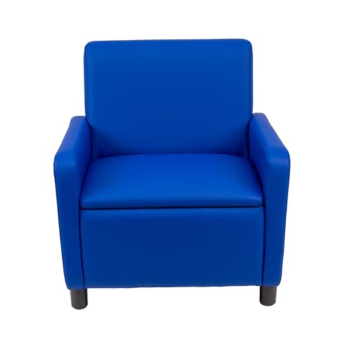 Image of FDP Kid Comfort Collective Modular Club Chair with Arms - Blue