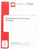 Scientific American: Presenting Psychology [with LaunchPad 1-Term Access Code] 1319251188 Book Cover