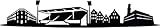Wandtattoo Skyline Furth XXL Text Stadt Wand Aufkleber Wandsticker Wandaufkleber Deko sticker Wohnzimmer Autoaufkleber 1M085, Skyline Größe:Länge 160cm