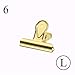 Produktbild LSBXWL Kreative Multi-Color-Gold-Metall-Schwalbenschwanz-Clips Lesezeichen Papierdokumente Organizer Binder Clip Office Item Student Schreibwaren Clip (Color : 6)