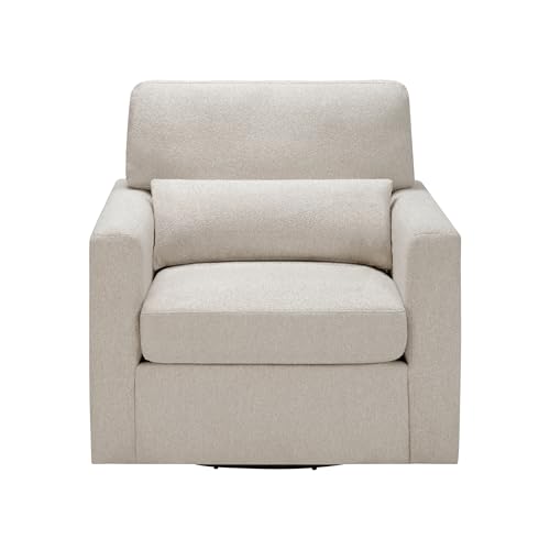 Sillón Giratorio Bouclé Beige miniatura 4