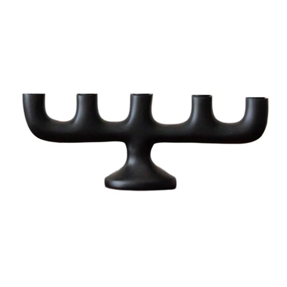 Candlestick Holder Modern Minimalist 5-Arm Candle Holder Home Decor Accent Dining Rooms Cafe Tables Candlelit Dinners