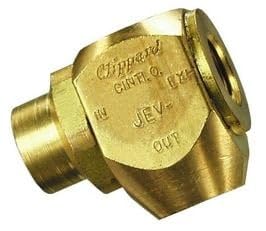 Clippard JEV-F2F2 J-Series Quick Exhaust Valve, 90 Degree Orientation, 1/8" NPT Female Thread