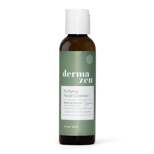 Purifying Facial Cleanser for Red, Flaky Skin | Steroid-Free & Malassezia-Safe | Helps Reduce Visible Redness & Buildup | Step 1 of the Dermazen System | 4 fl oz