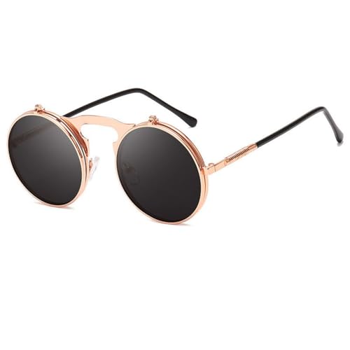 Lunettes de soleil flip up steampunk pour protéger vos yeux de l'éblouissement en un geste