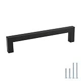 goldenwarm Matte Black Cabinet Pulls Handles for Dresser Drawers -LSJ12BK160 Kitchen Cabinet Pulls B