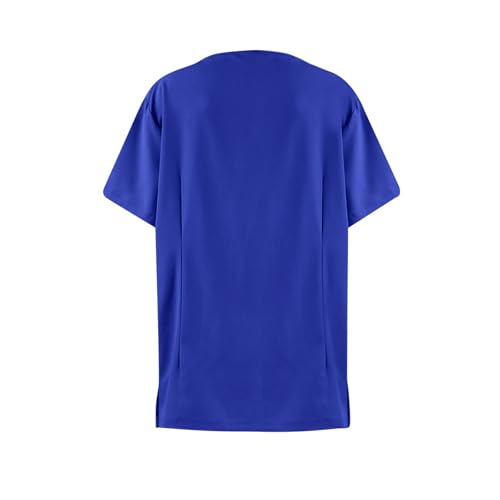 BDNXTV Scrubs for Women Set Fall Medical Uniform Stretch V-Neck Scrub Top Jogger Pant with Pockets