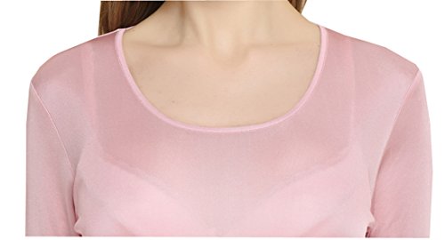 image for Grenasasilk Women's Standard Weight Classic, Pink, Large