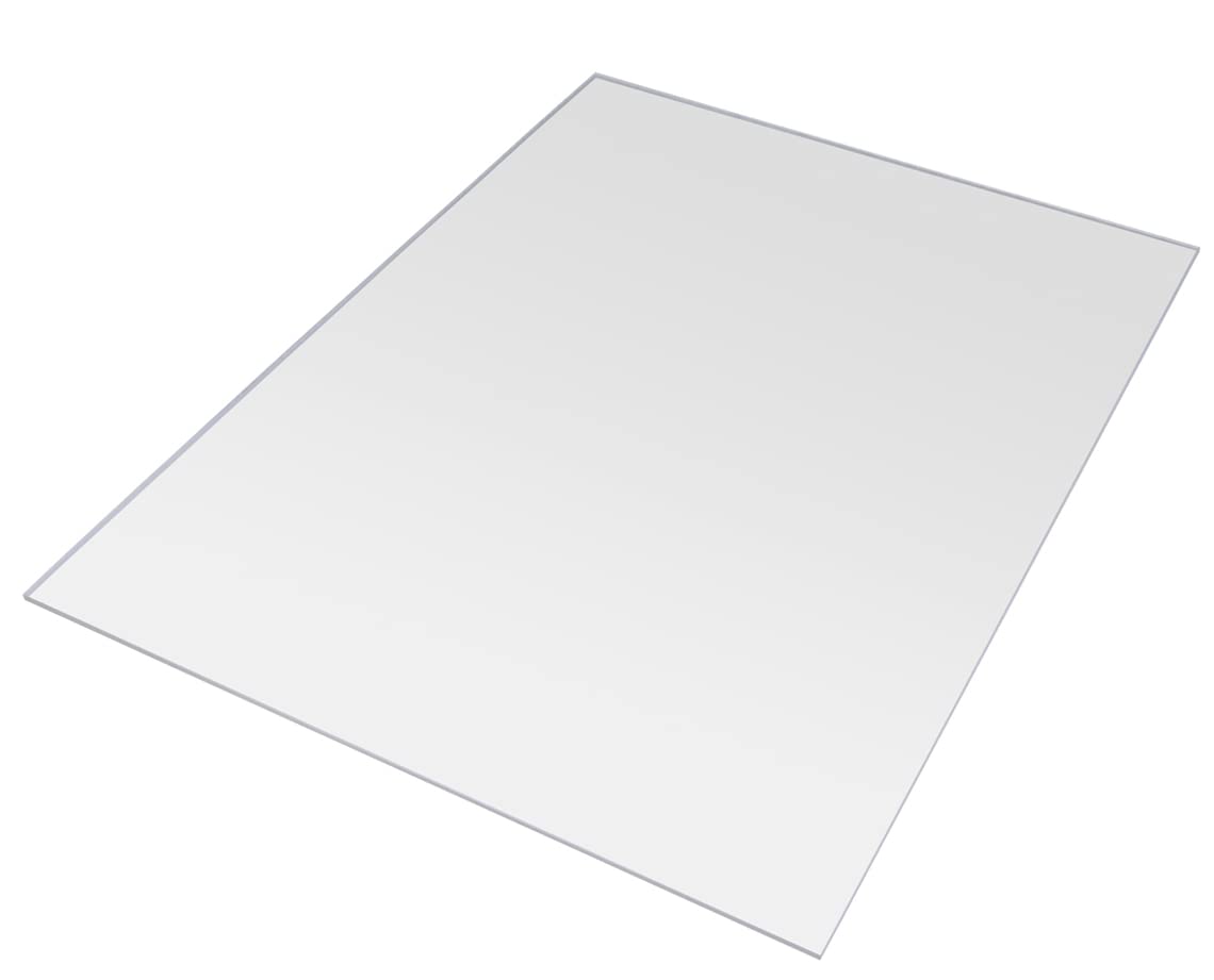 Plaque acrylique 55 x 50 cm (550 x 500 mm – 3 mm) taille et épaisseur au choix - résistant aux UV - verre en plastique | transparent | DIY Projets | remplacement de verre
