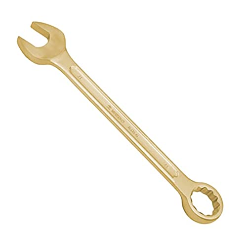 WEDO Chiave ad anello senza scintille, chiave combinata, a prova di esplosione, in bronzo di alluminio, standard BAM/FM, 24 mm x 265 mm