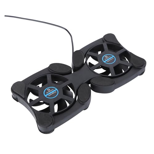Soporte portátil para laptop con 2 ventiladores, enfriador plegable para notebook, alfombra de enfriamiento miniatura 1