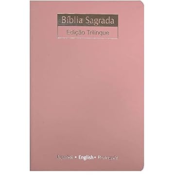 Bíblia NVI - Trilíngue extra gigante - Luxo nude