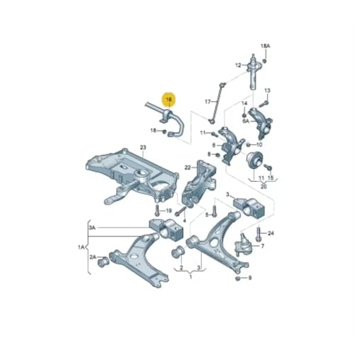 Buje barra estabilizadora delantera coche kit de suspension para VW Jetta 5