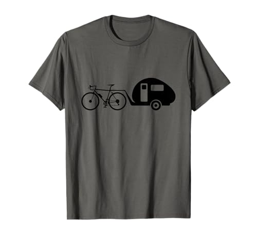 Fahrrad Wohnwagen Fahrradwohnwagen Radfahrer T-Shirt