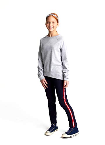 Image of French Toast Girls' Adjustable Waist Stretch 5 Pocket Taping Skinny Pant, Navy, 2T