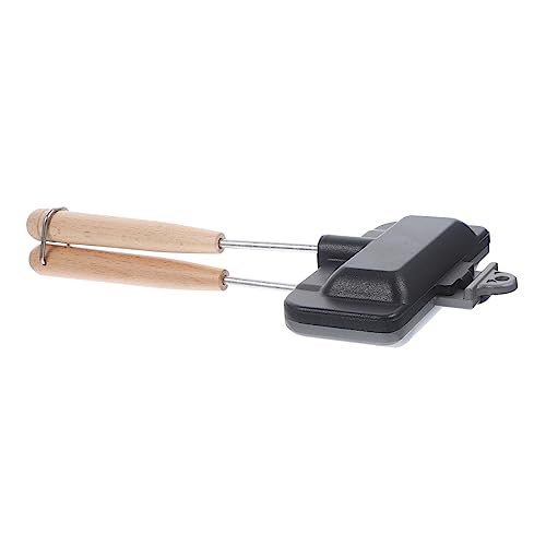 VINTORKY molde de sándwich doble sartén antiadherente con sartenes sin palos Cacerola bandeja para freír sándwiches sartén para sándwich molde para hornear sándwich aluminio
