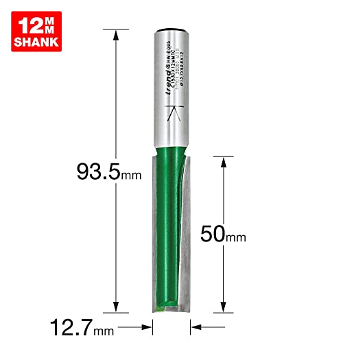 Fraise droite deux cannelures queue 12mm de 12.7mm pour défonceuse - 4