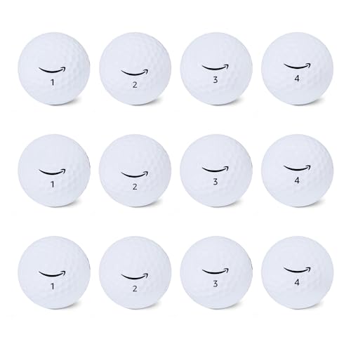 Amazon Basics Core Soft Golf Balls, 12-Pack, White