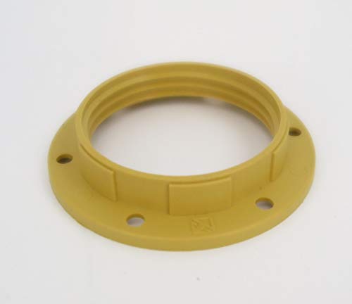 Preisvergleich Produktbild Schirmträgerring Lampenring für Lampenschirm Schraubring Gewinde Schirm Ring E27 Fassung gold - braun Schraubring