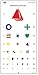 KASHSURG Kindergarten Distance Vision Chart with Color Symbols 6m / 20ft