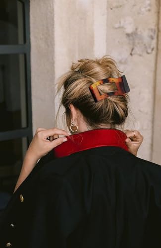 4 piezas de pinzas planas para cabello, clip grande de fuerte sujeción para cabello grueso y fino, pinzas antideslizantes y brillantes tipo pico de pato para estilizado diario miniatura 4