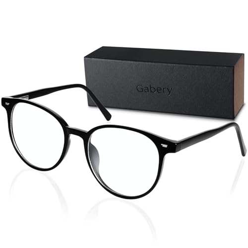 [Gabery] 【アイクリニック医師推薦】 ブルーライトカットメガネ [長時間のPC作業向け×超軽量設計] メンズ・レディース兼用伊達メガネ 度無し眼鏡UVカットレンズ マットブラック