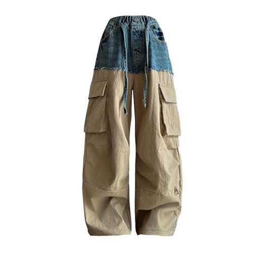 Betadog Girls Slim Jeans,Big Girls Ribbed Pull On Cargo Stretch Denim Pants Boys Cargo Pants Size 14-162