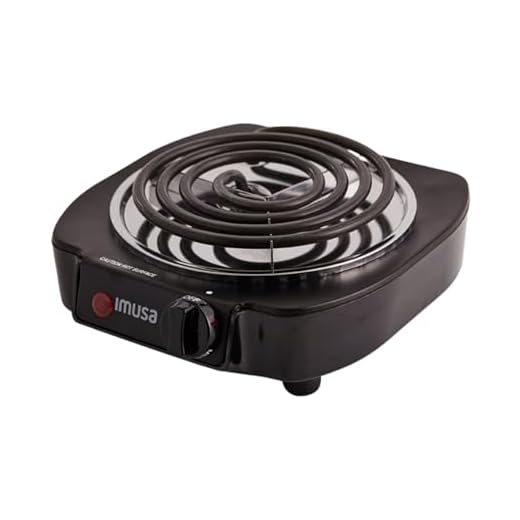 IMUSA Single Electric Burner, Black