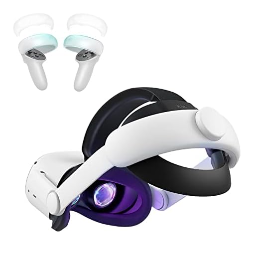KIWI design Head Strap with Halo Controller Protector Accessories, Elite Strap for Enhanced Support and Comfort Compatible with Quest 2