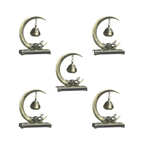 Juego de 5 quemadores de incienso para colgar yoga, chimenea, meditación, hogar, horno, visualización de la luna