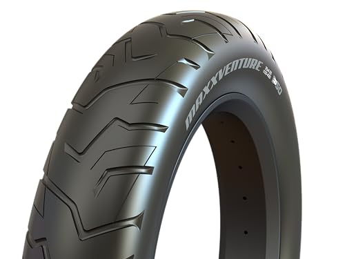 Maxxis Maxxventure タイヤ - 20x4.0 E-Bike定格、アドベンチャーバイクインスパイアトレッド、ストリート&ミックスサーフェス、ワイヤービーズ、ブラック。